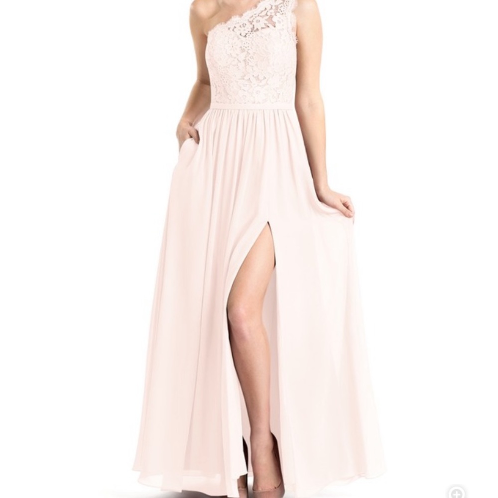 Azazie Demi Dress Rose Petal Size 6 No Alterations